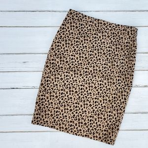 J. Crew Leopard Skirt